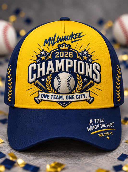 Unisex Won Our Way 2026 Baseball Champions Gift For Baseball Fans Hat