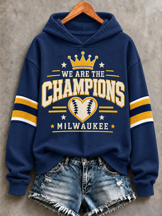 Women's Won Our Way 2026 Baseball Champions Gift For Baseball Fans Print Sweatshirt