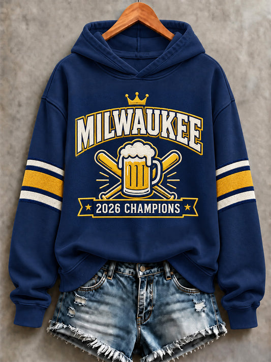 Women's Won Our Way 2026 Baseball Champions Gift For Baseball Fans Print Sweatshirt
