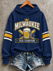 Women's Won Our Way 2026 Baseball Champions Gift For Baseball Fans Print Sweatshirt